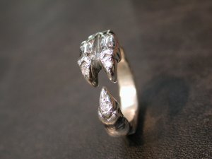 画像4: CLAW RING with DIAMONDS 3 Pieces